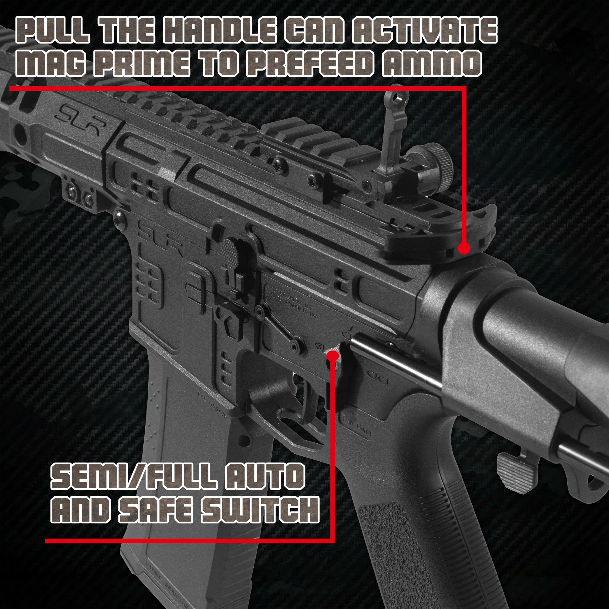 EMERBU Pro-Grade SLRV5 Gel Blaster Gun(Black)