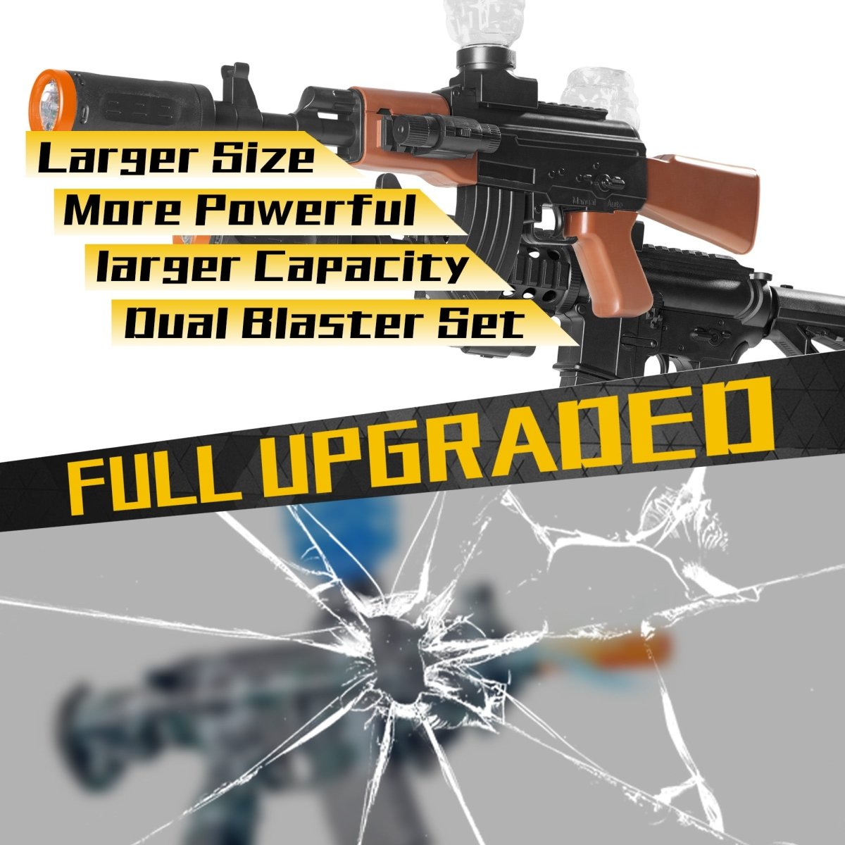 AROBEF 2 Pack Gel Blaster AK+M4(Black) - EMERBUtoysEMERBUtoys