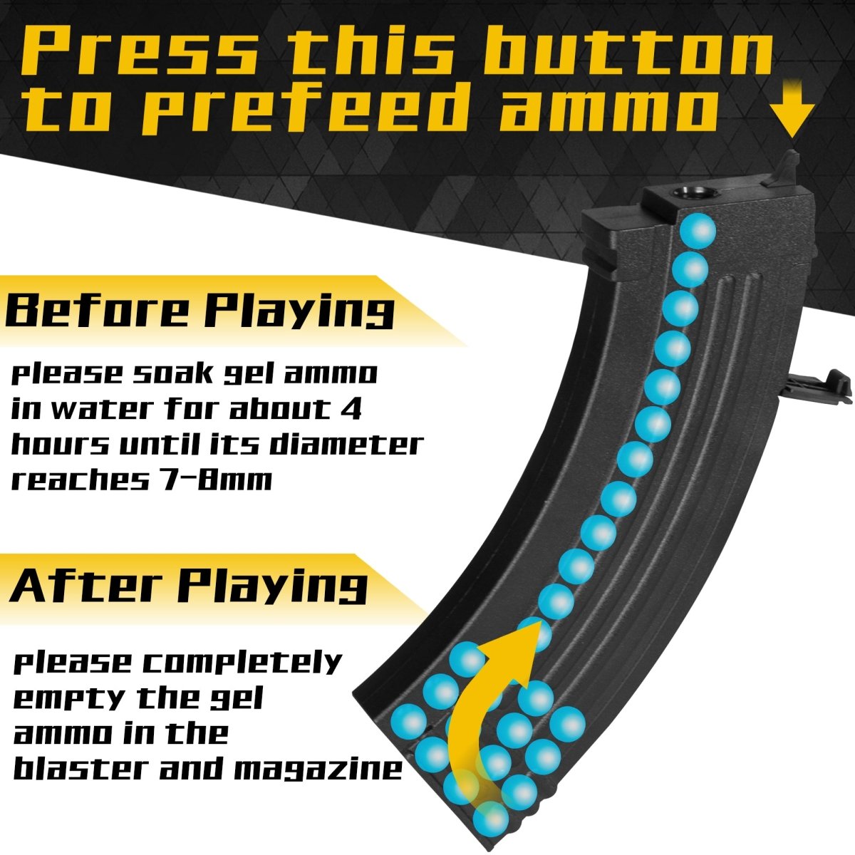 AROBEF Entry - Level Gel Blaster AK47 - EMERBUtoysEMERBUtoys