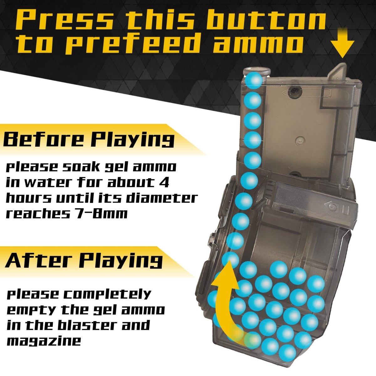 AROBEF Entry - Level Gel Blaster AR15 Tac - EMERBUtoysEMERBUtoys