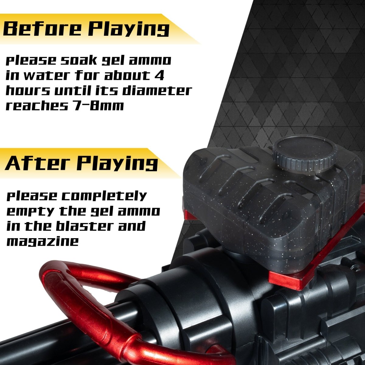 AROBEF Entry - Level Gel Blaster Gattling - EMERBUtoysEMERBUtoys