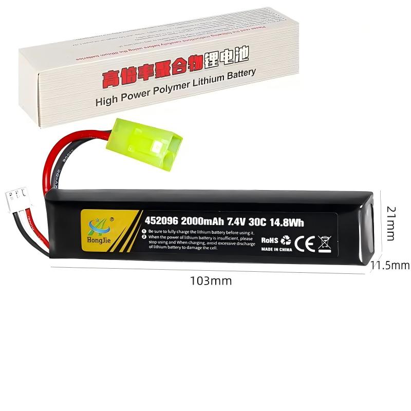 Mini Tamiya Plug 7.4V 452096 Rechargeable Battery