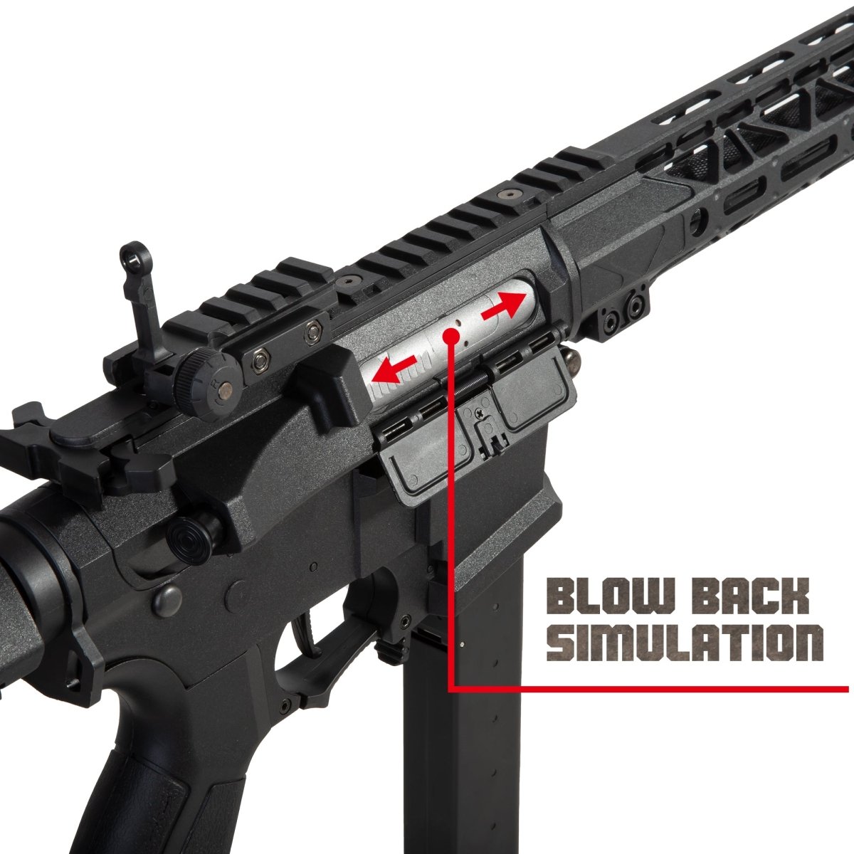 EMERBU Modified Gel Ball Blaster Gun ARP9 Extended(Black) - EMERBUtoysEMERBUtoys