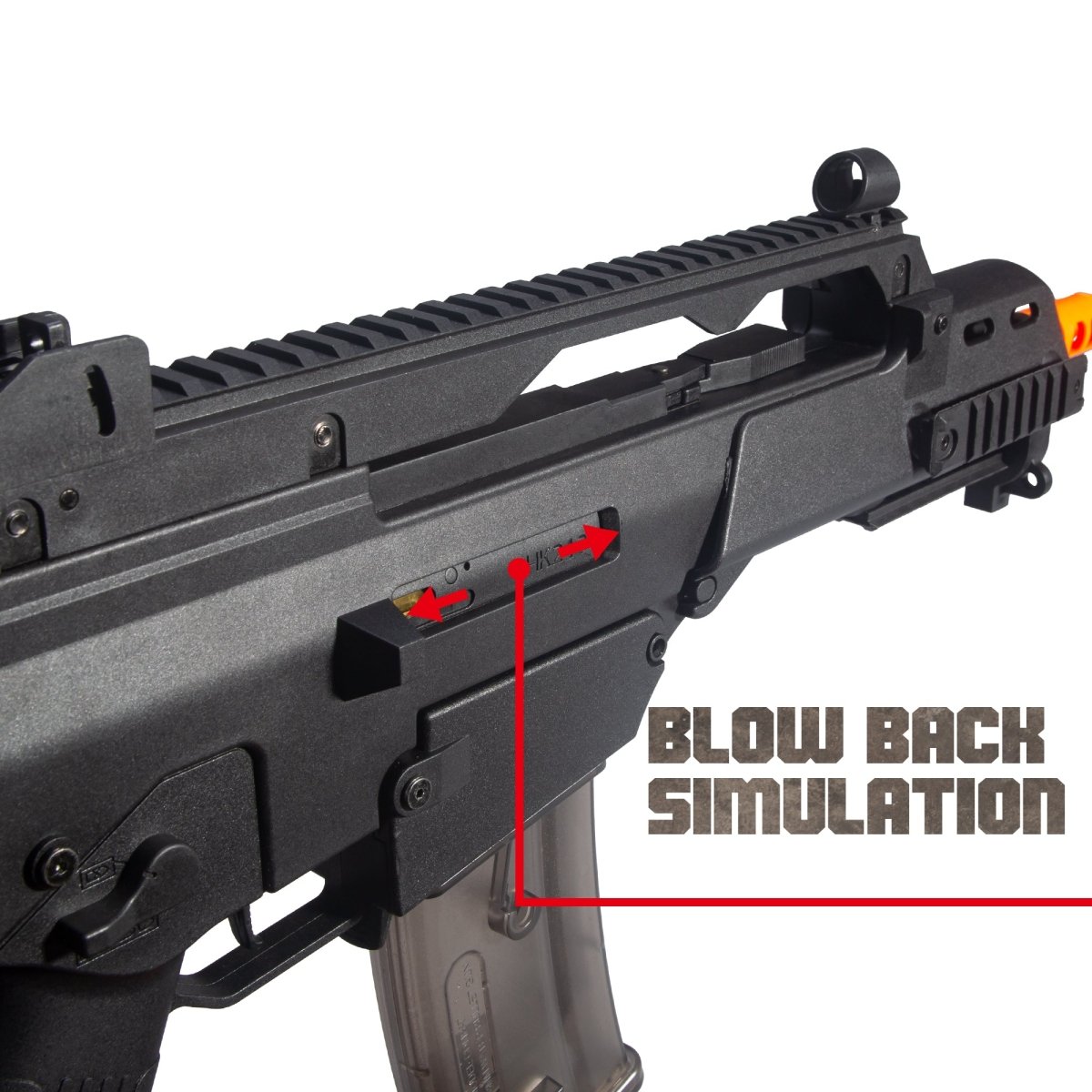 EMERBU Modified Gel Ball Blaster Gun G36C(Black) - EMERBUtoysEMERBUtoys