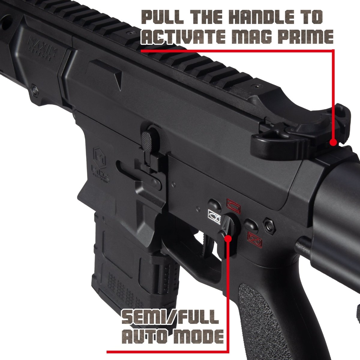 EMERBU Modified Gel Ball Blaster Gun PDX(Black) - EMERBUtoysEMERBUtoys