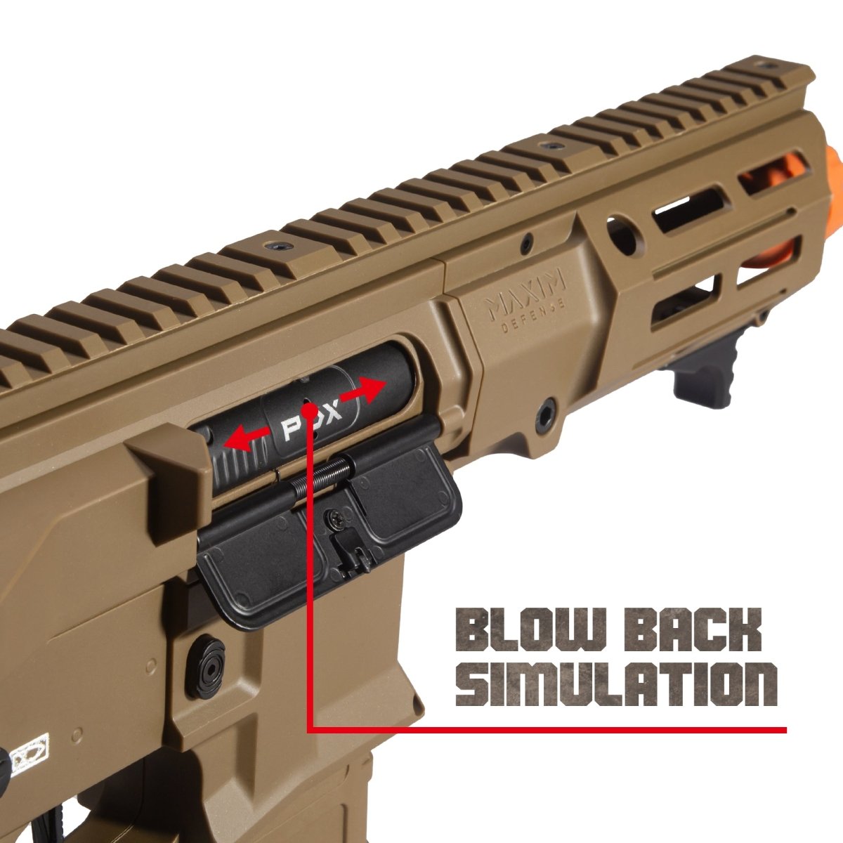 EMERBU Modified Gel Ball Blaster Gun PDX(Tan) - EMERBUtoysEMERBUtoys