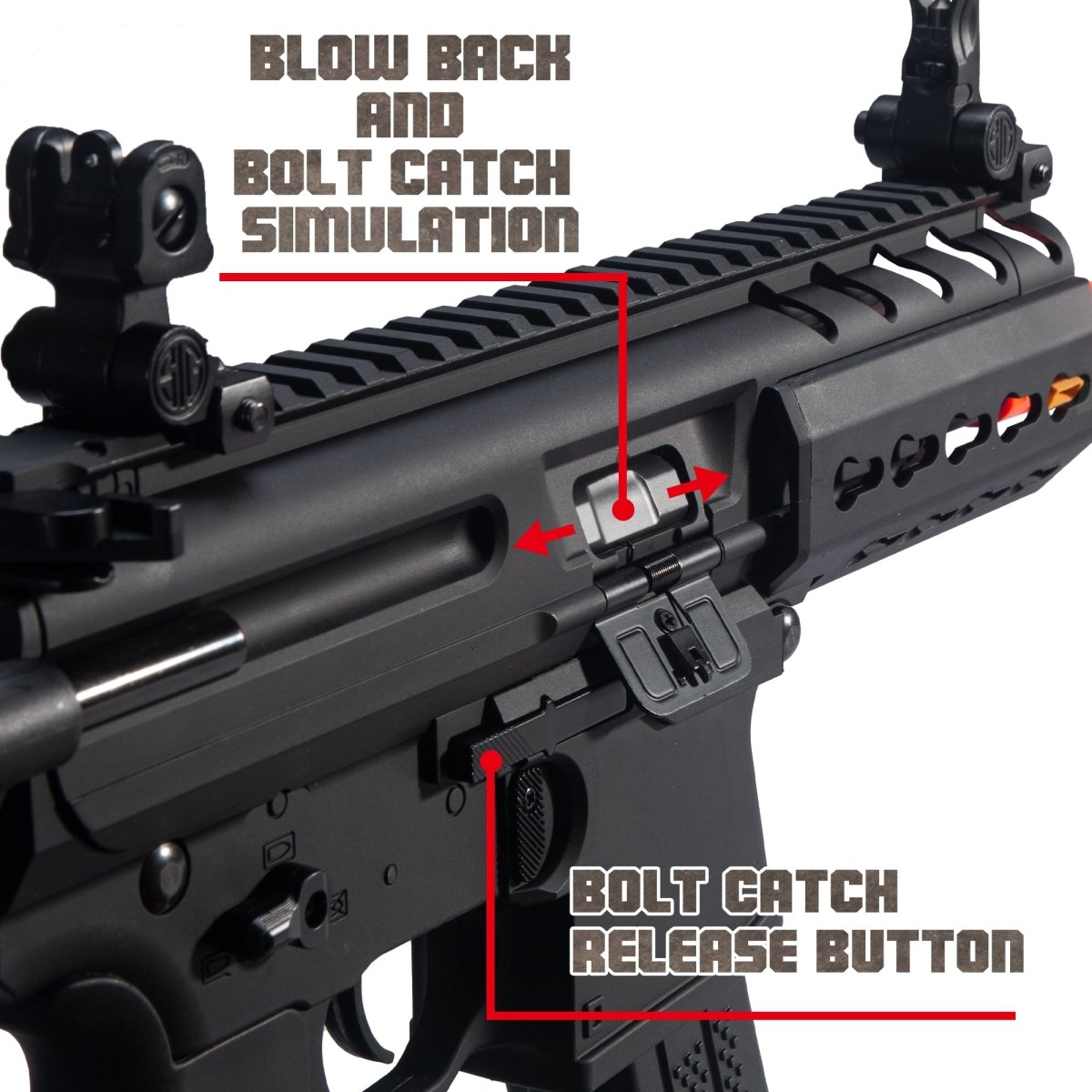 EMERBU Modified MPX Splatter Gel Ball Blaster Gun(Black) - EMERBUtoysEMERBUtoys