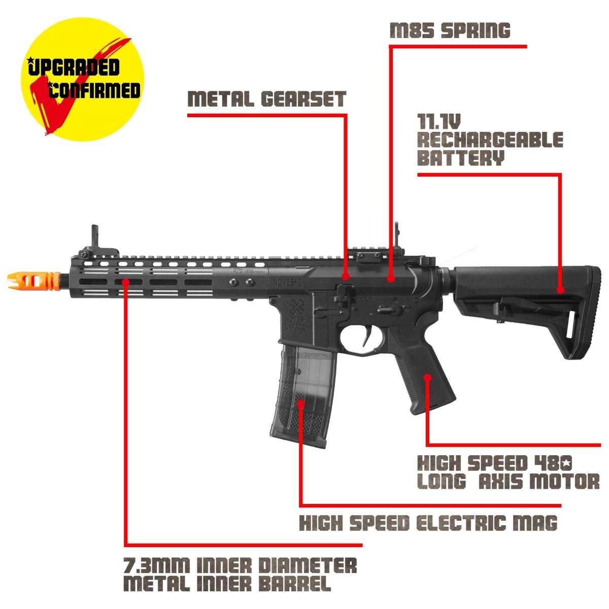 EMERBU Modified N4 Splatter Gel Ball Blaster Gun(Black) - EMERBUtoysEMERBUtoys