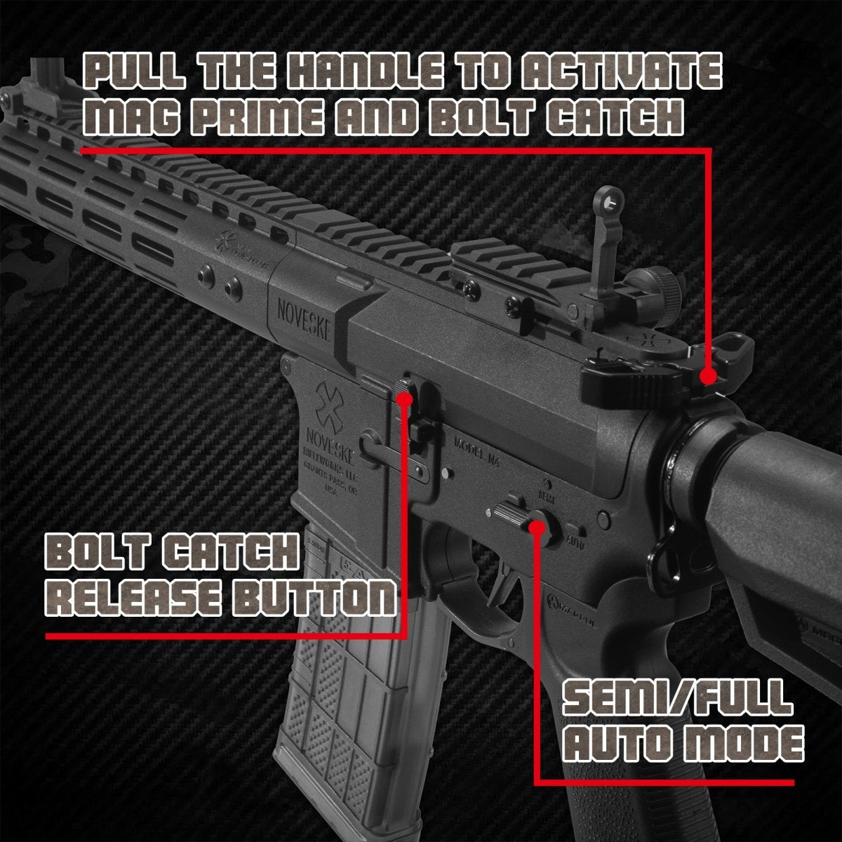 EMERBU Modified N4 Splatter Gel Ball Blaster Gun(Black) - EMERBUtoysEMERBUtoys