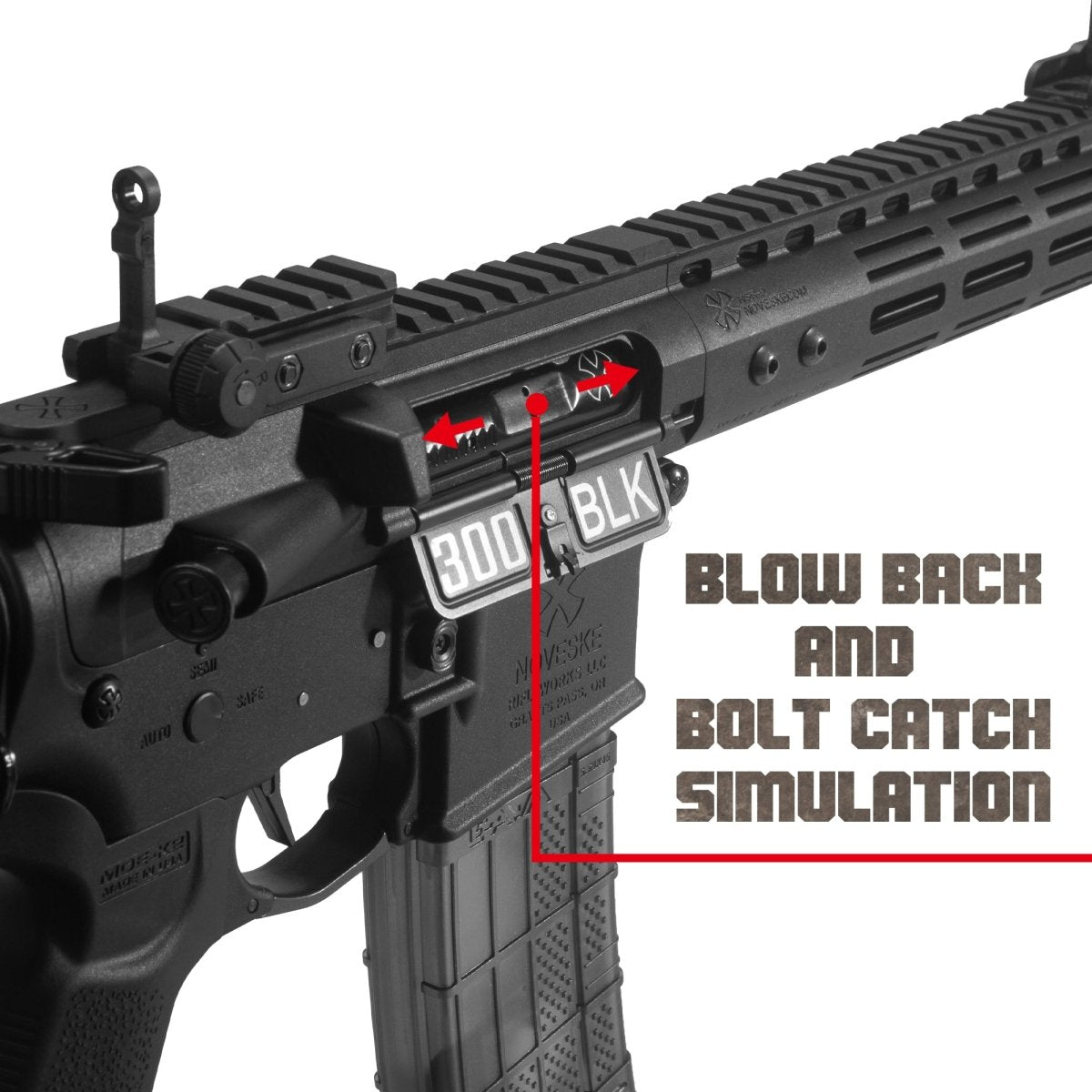 EMERBU Modified N4 Splatter Gel Ball Blaster Gun(Black) - EMERBUtoysEMERBUtoys