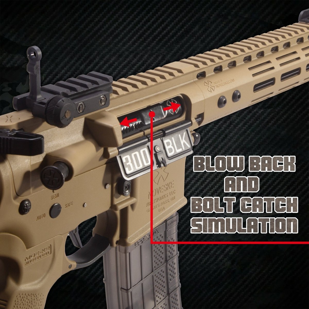 EMERBU Modified N4 Splatter Gel Ball Blaster Gun(Tan) - EMERBUtoysEMERBUtoys