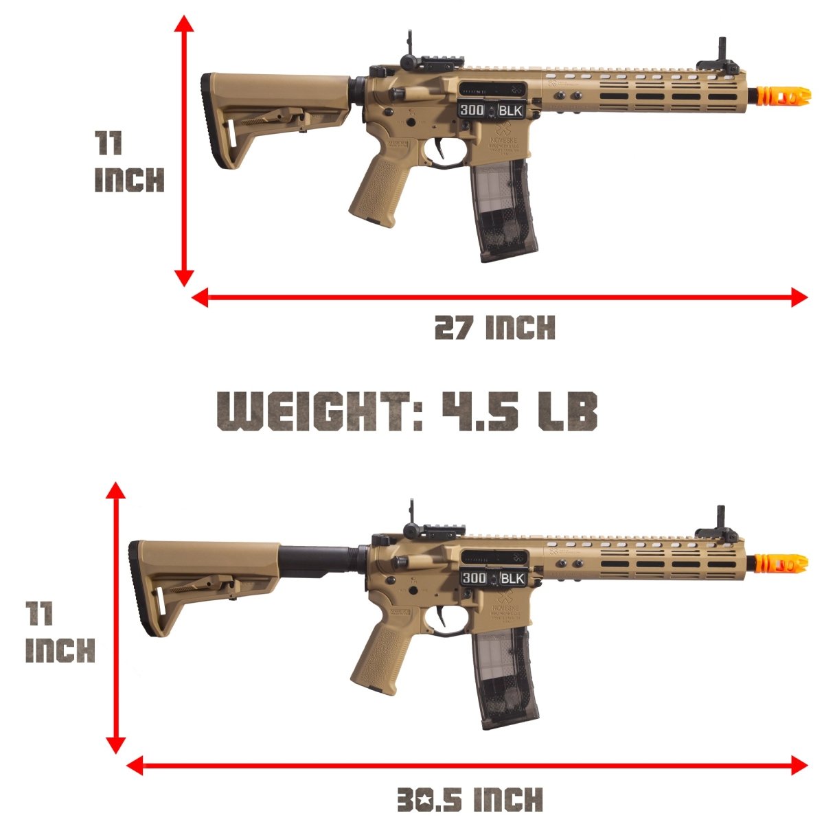 EMERBU Modified N4 Splatter Gel Ball Blaster Gun(Tan) - EMERBUtoysEMERBUtoys