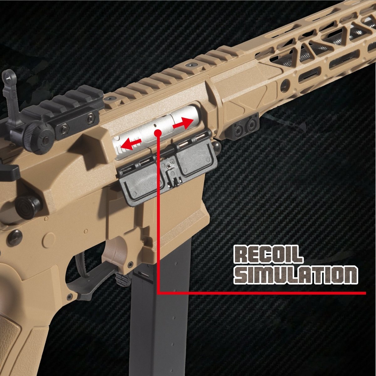 EMERBU Pro - Garde ARP9 Plus Splatter Gel Ball Blaster Gun(Tan) - EMERBUtoysEMERBUtoys