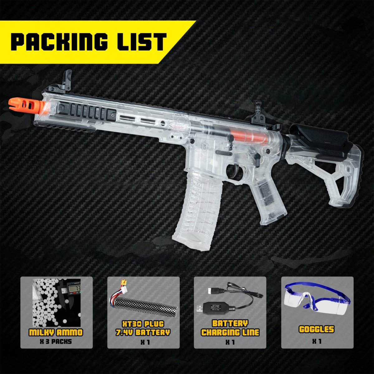 EMERBU Pro - Grade Gel Splat Blaster F4 - EMERBUtoysEMERBUtoys