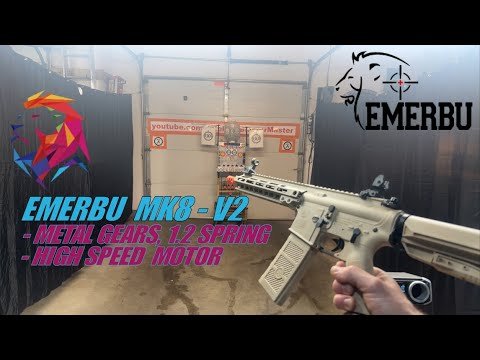 EMERBU MK8(Tan) Gel Blaster Gun Demo Video - EMERBUtoys