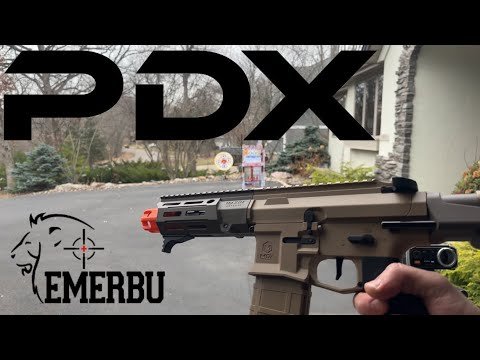EMERBU PDX(Tan) Gel Blaster Gun Demo Video - EMERBUtoys