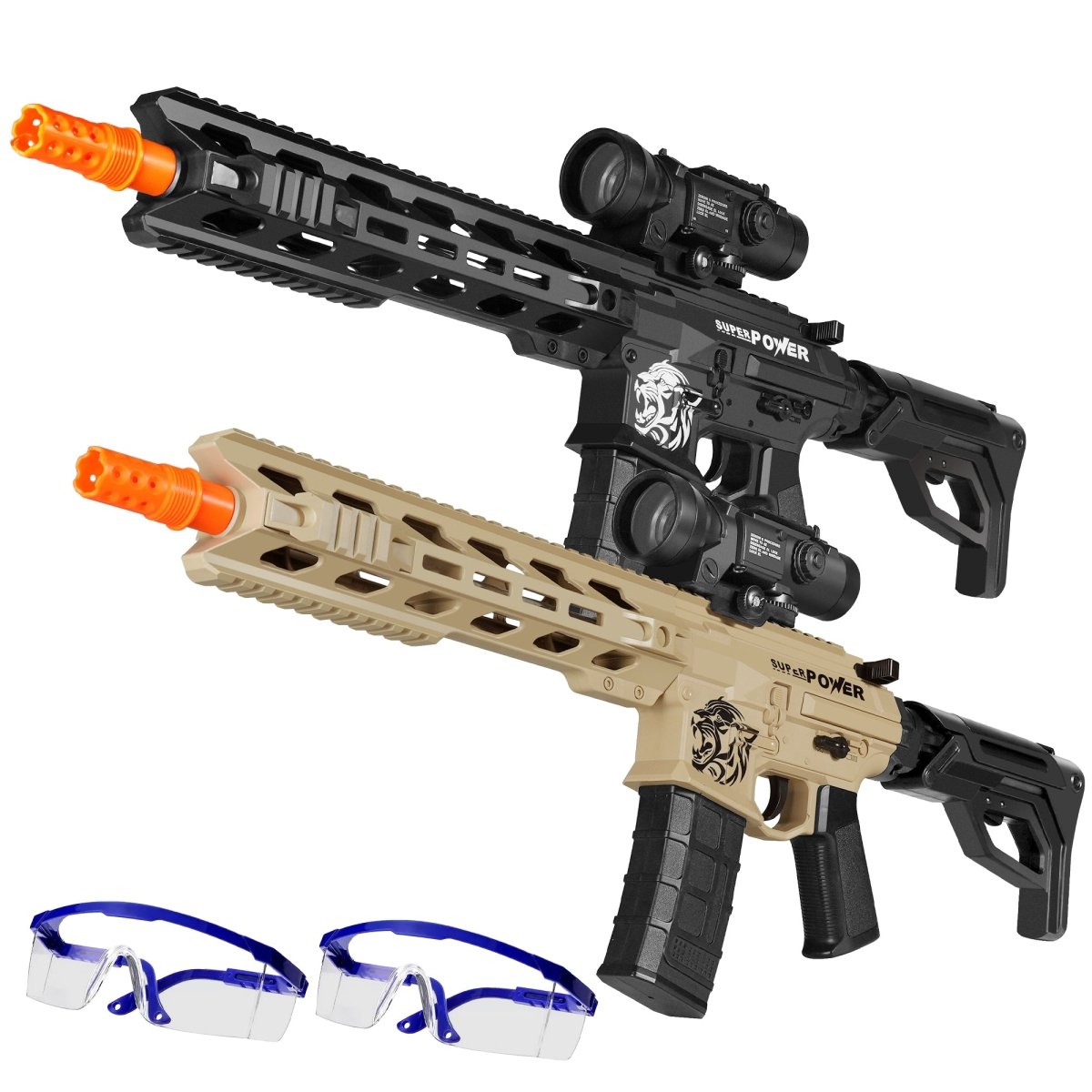 AROBEF 2 Pack Gel Blaster AR15(Black+Tan) - EMERBUtoysEMERBUtoys