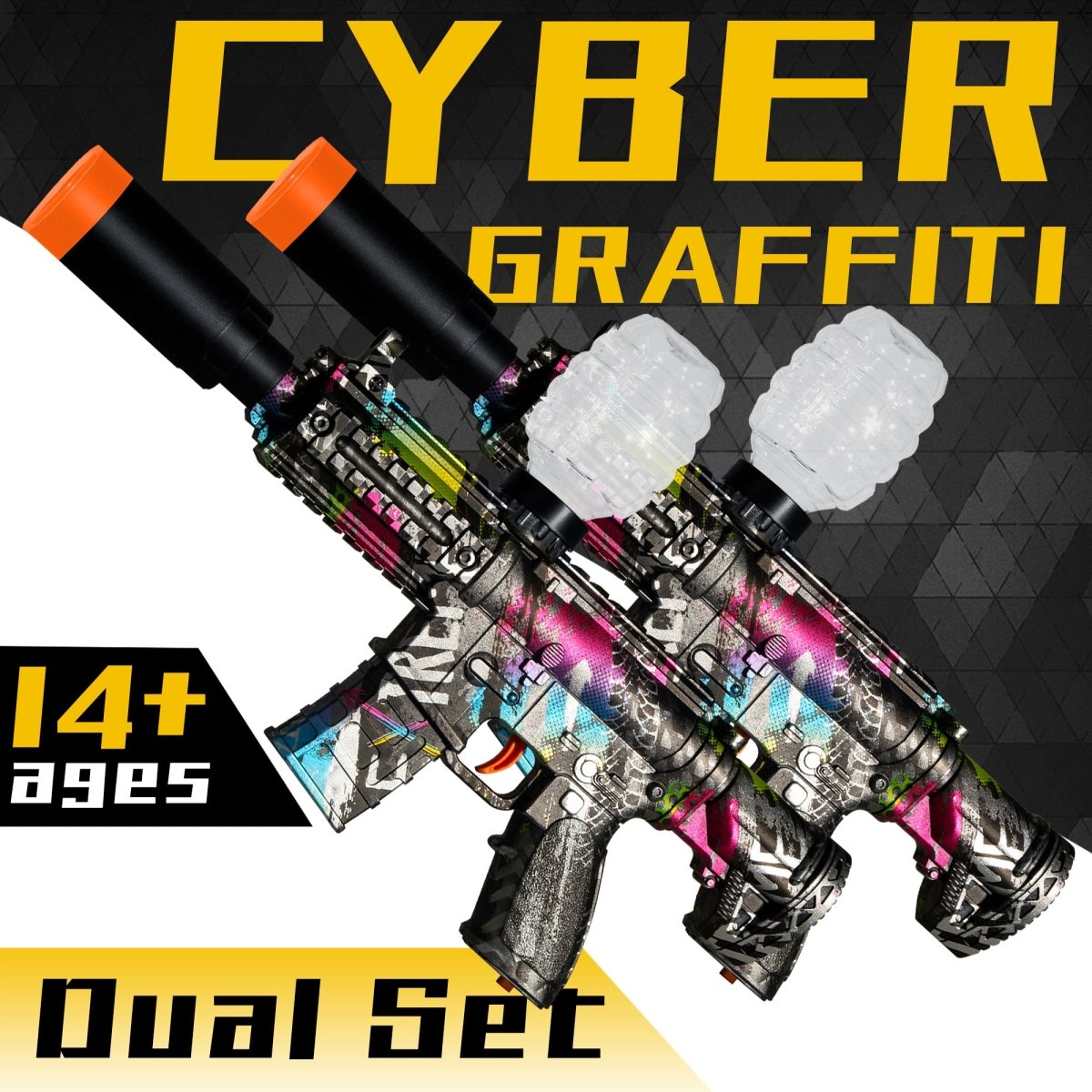 AROBEF 2 Pack Gel Blaster M416(Colorful) - EMERBUtoysEMERBUtoys