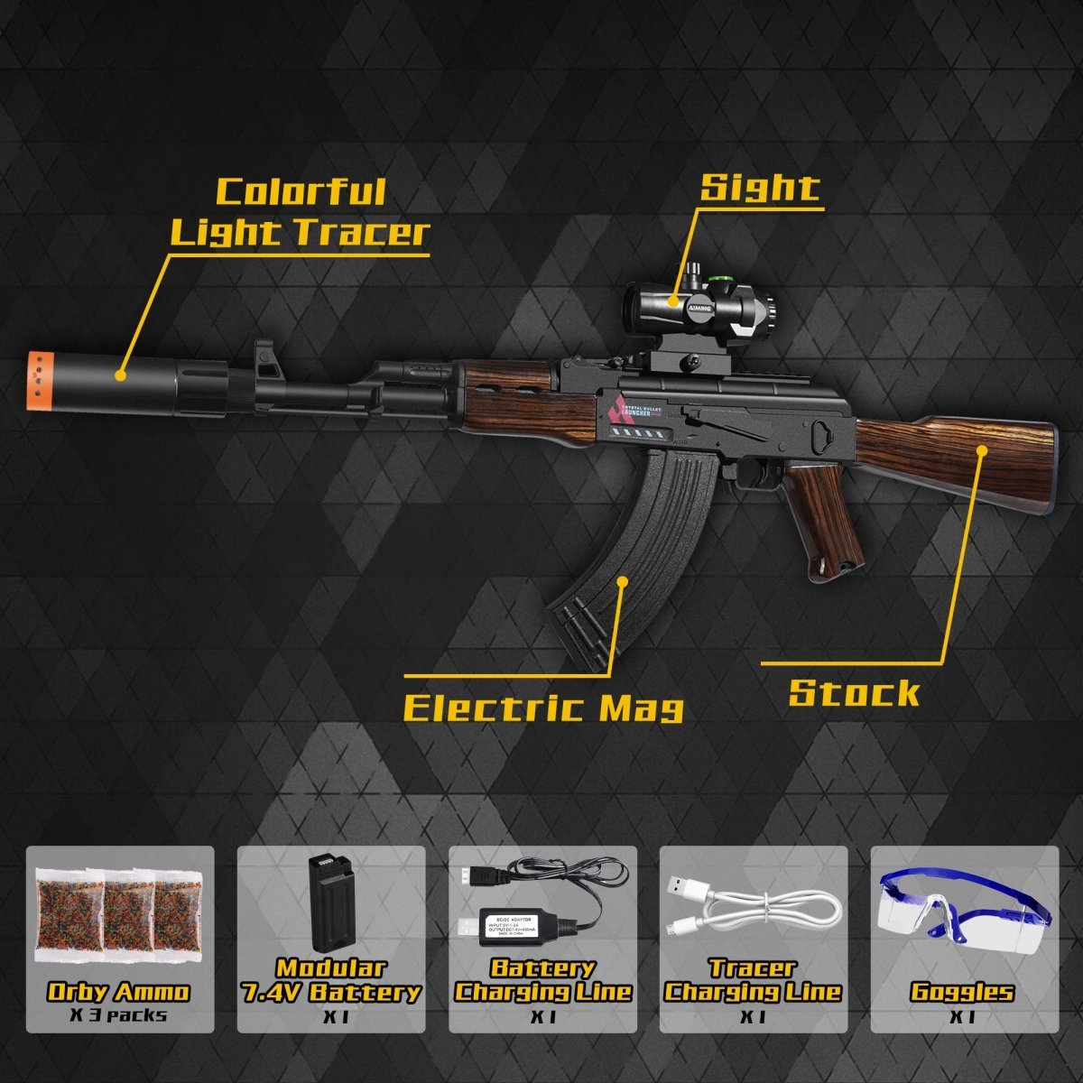 AROBEF Entry - Level Gel Blaster AK47 - EMERBUtoysEMERBUtoys