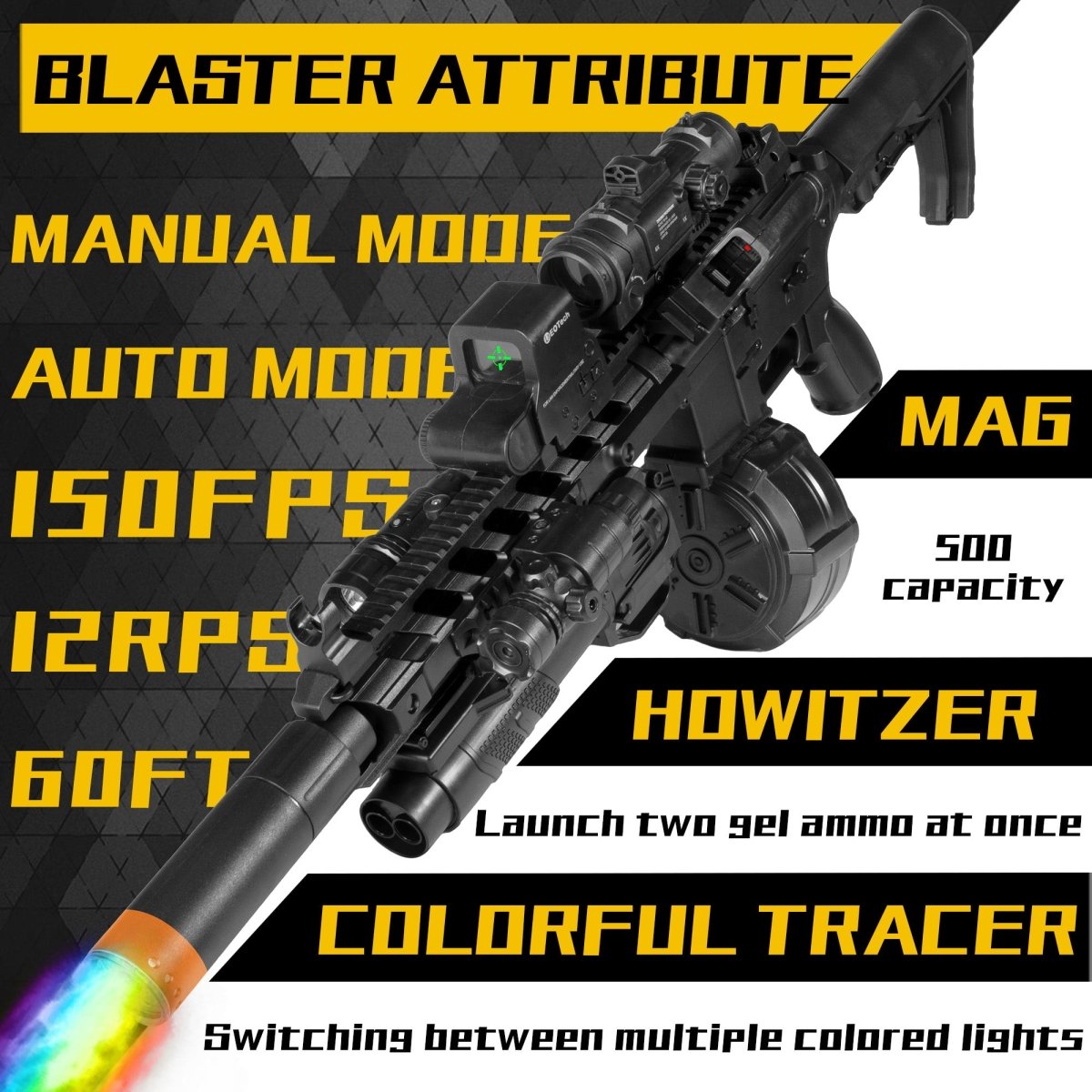 AROBEF Entry - Level Gel Blaster AR15 Tac - EMERBUtoysEMERBUtoys