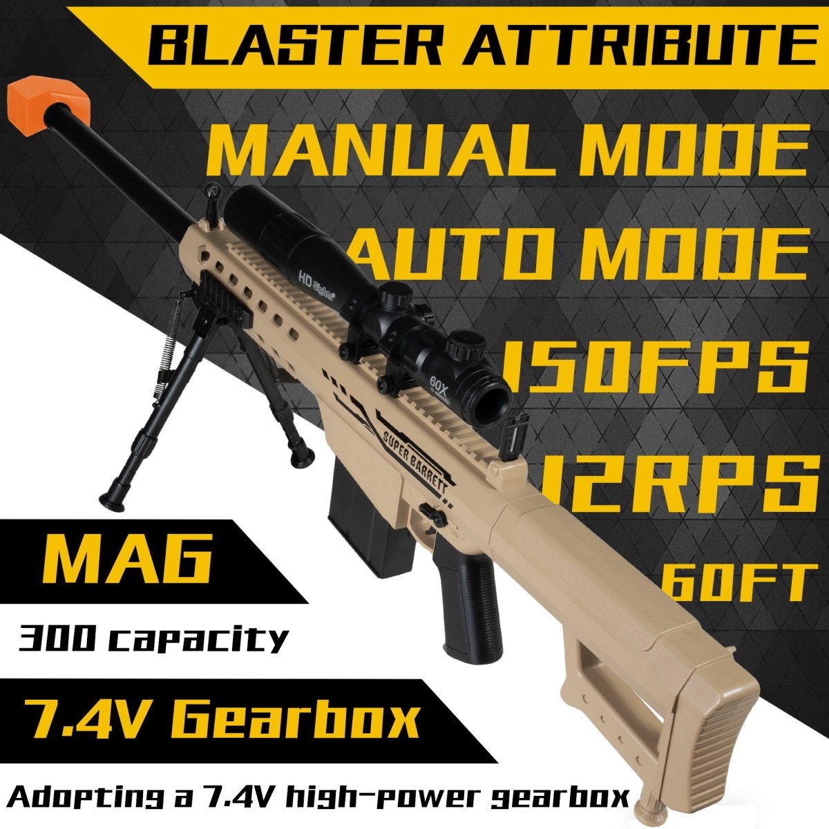 AROBEF Entry - Level Gel Blaster Barret - EMERBUtoysEMERBUtoys