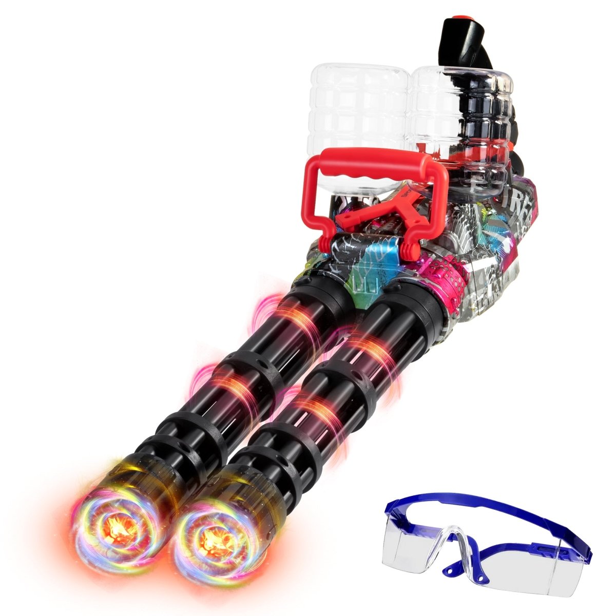 AROBEF Entry - Level Gel Blaster Gatling with Dual Barrel - EMERBUtoysEMERBUtoys