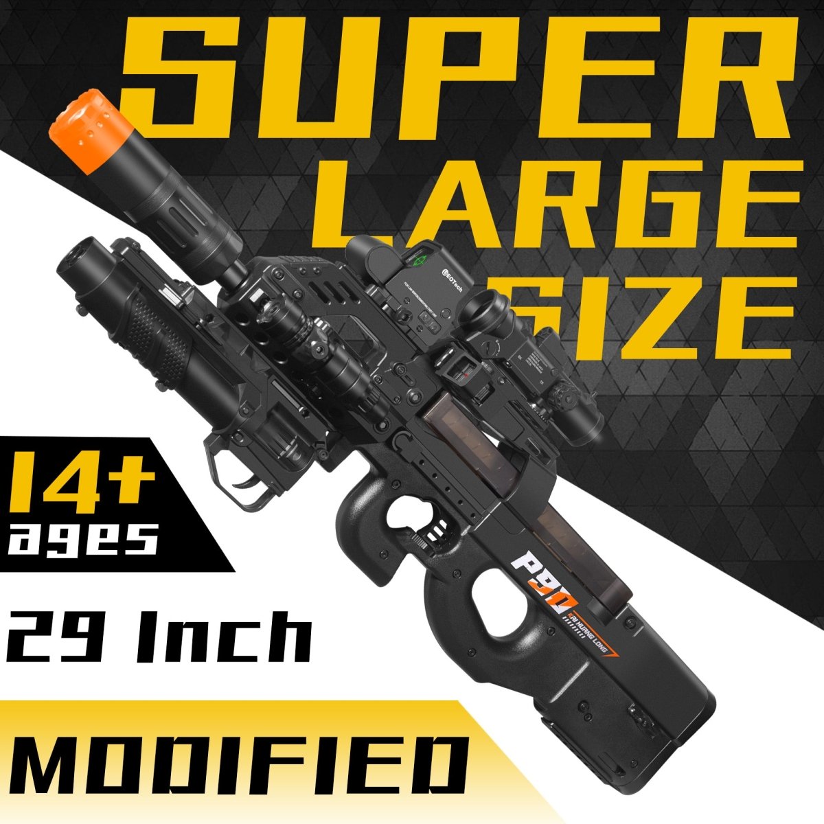 AROBEF Entry-Level Gel Blaster P90 TAC