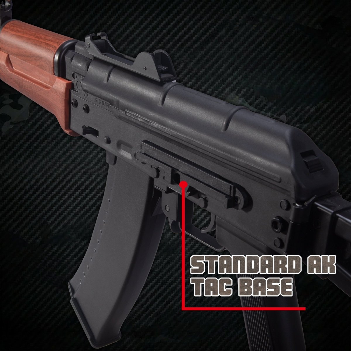 EMERBU Modified AKS74U Splatter Gel Ball Blaster Gun - EMERBUtoysEMERBUtoys