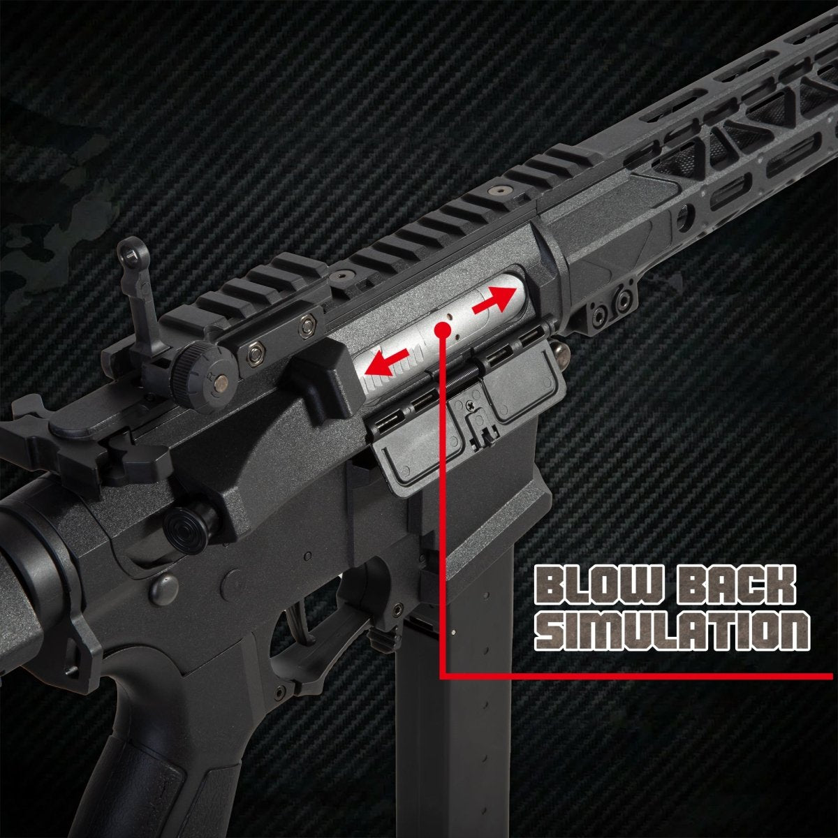 EMERBU Modified ARP9 Plus Splatter Gel Ball Blaster Gun(Black) - EMERBUtoysEMERBUtoys