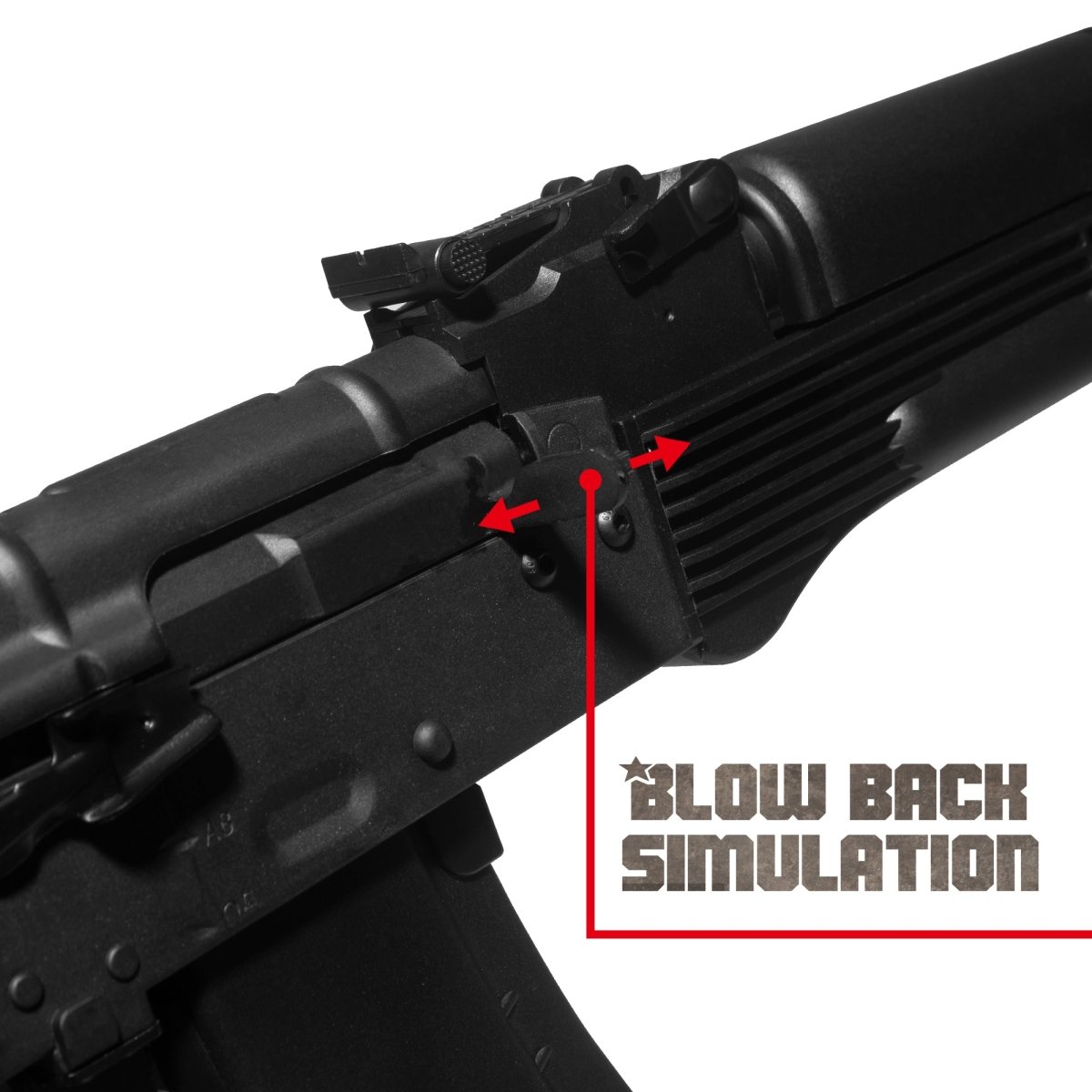 EMERBU Modified Gel Ball Blaster Gun AK105 - EMERBUtoysEMERBUtoys