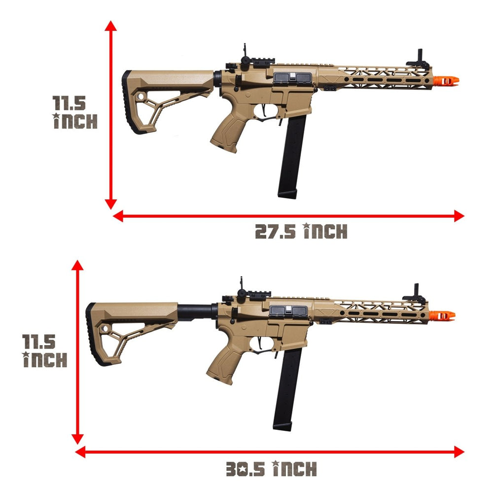 EMERBU Modified Gel Ball Blaster Gun ARP9 Extended(Tan)
