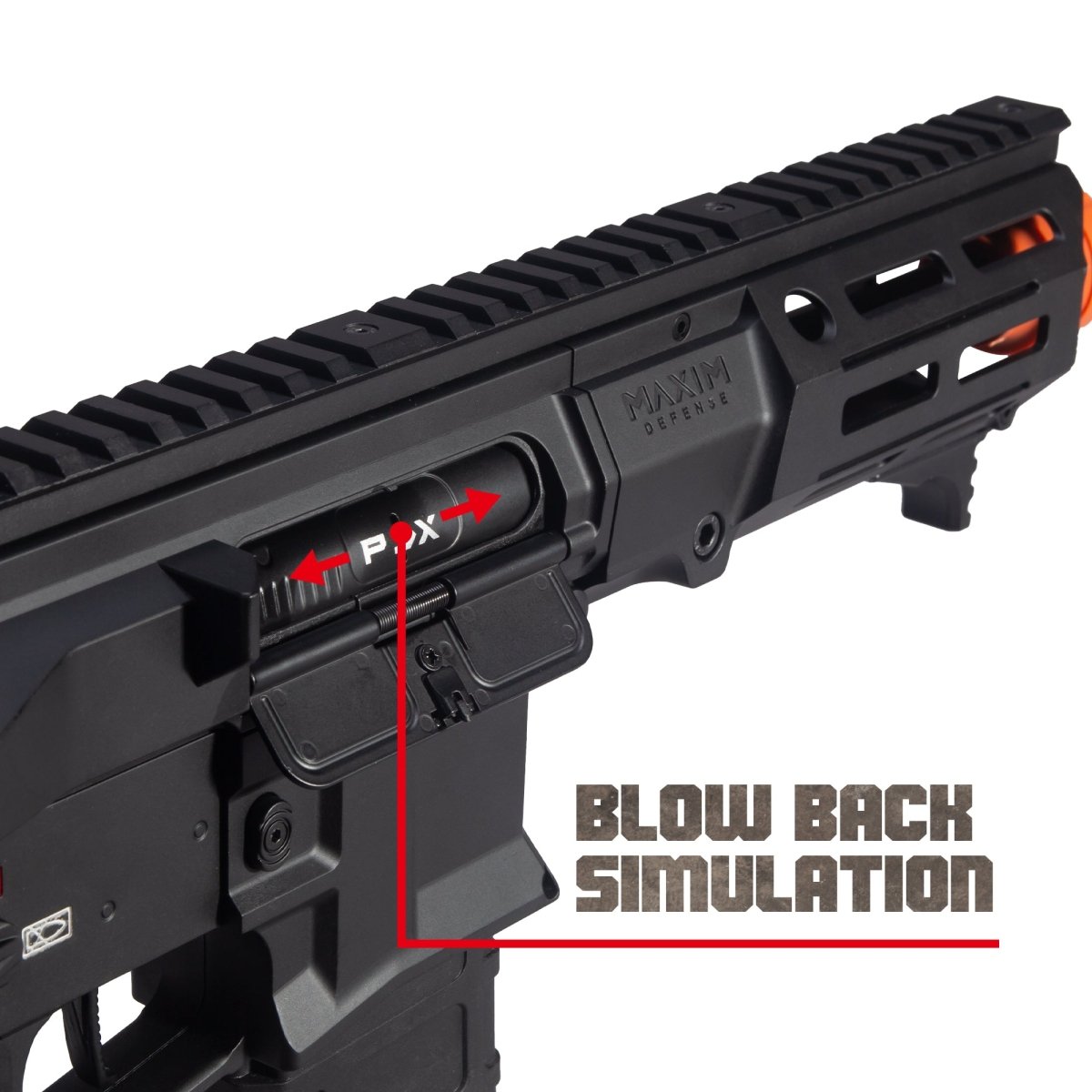 EMERBU Modified Gel Ball Blaster Gun PDX(Black) - EMERBUtoysEMERBUtoys