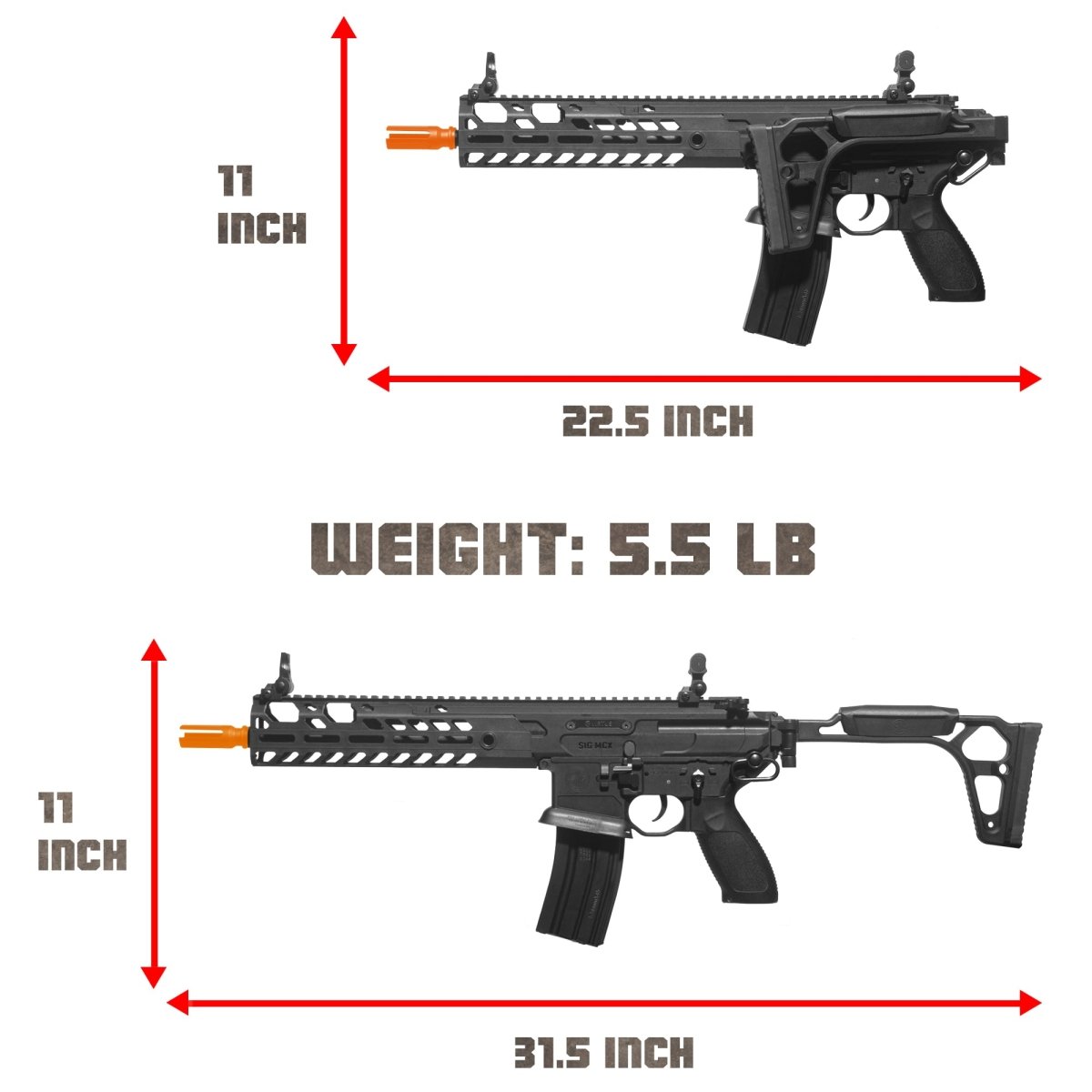 EMERBU Modified MCX Splatter Gel Ball Blaster Gun(Black) - EMERBUtoysEMERBUtoys
