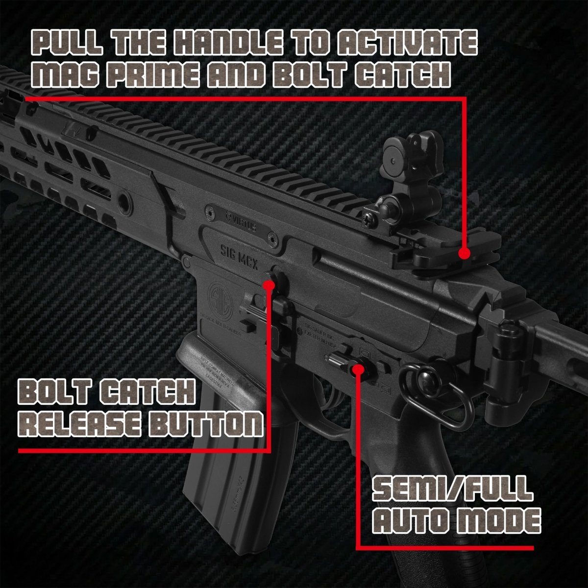 EMERBU Modified MCX Splatter Gel Ball Blaster Gun(Black) - EMERBUtoysEMERBUtoys