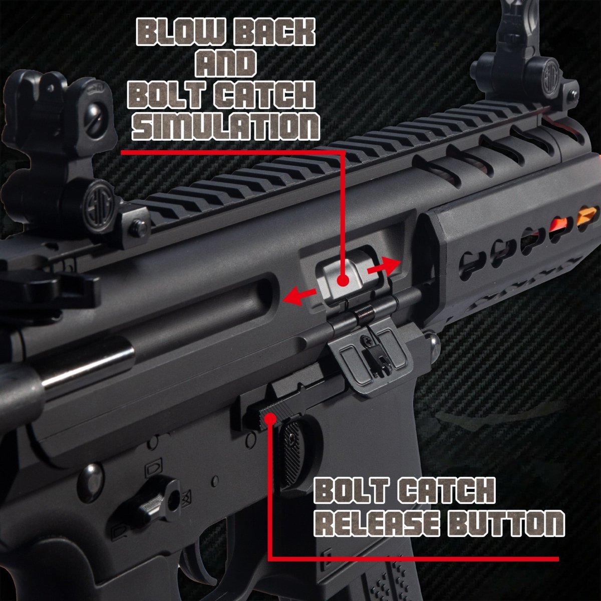 EMERBU Modified MPX Splatter Gel Ball Blaster Gun(Black) - EMERBUtoysEMERBUtoys