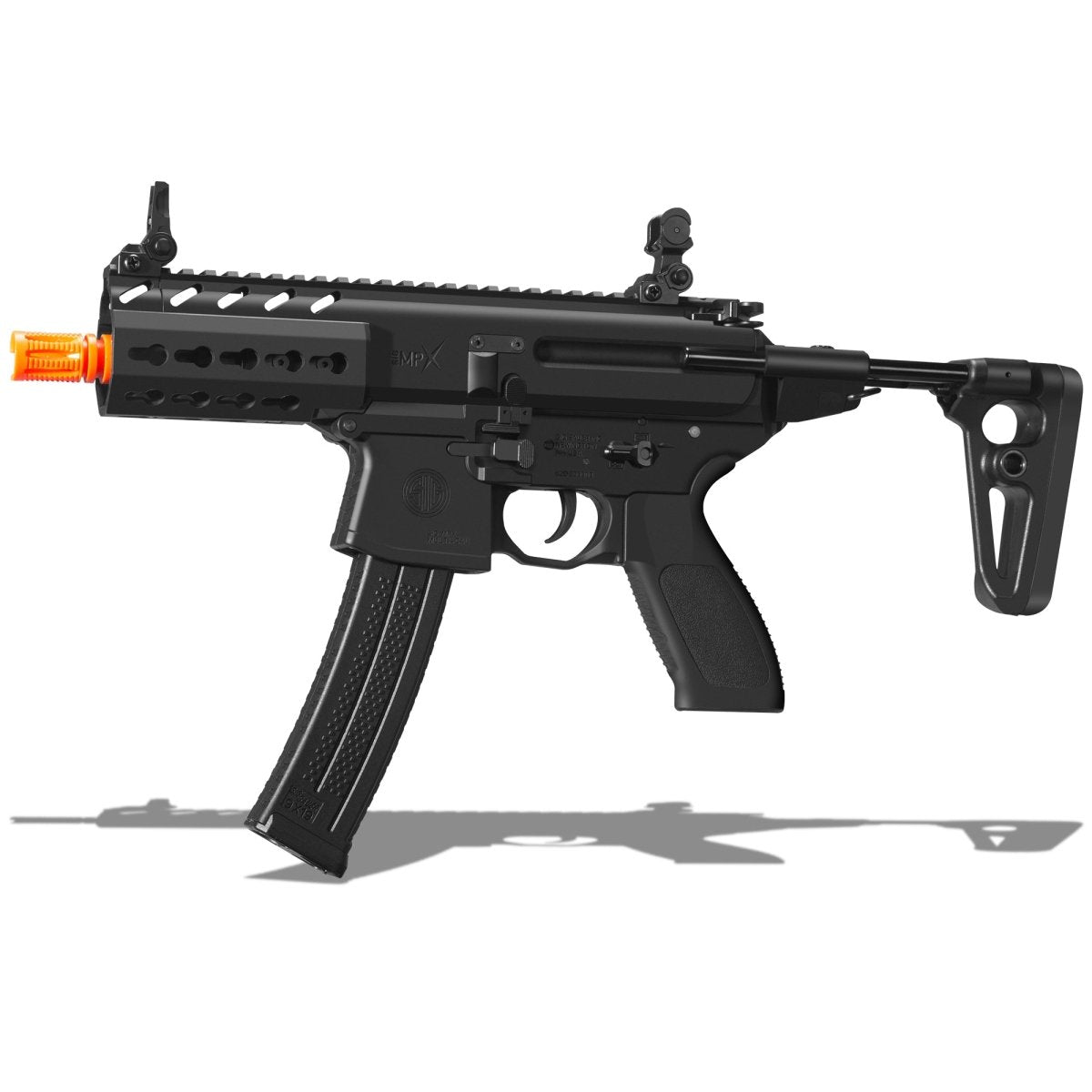 EMERBU Modified MPX Splatter Gel Ball Blaster Gun(Black) - EMERBUtoysEMERBUtoys