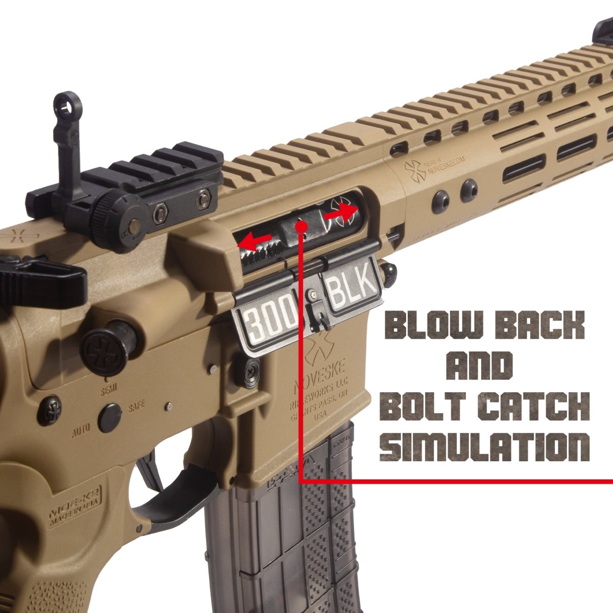 EMERBU Modified N4 Splatter Gel Ball Blaster Gun(Tan) - EMERBUtoysEMERBUtoys