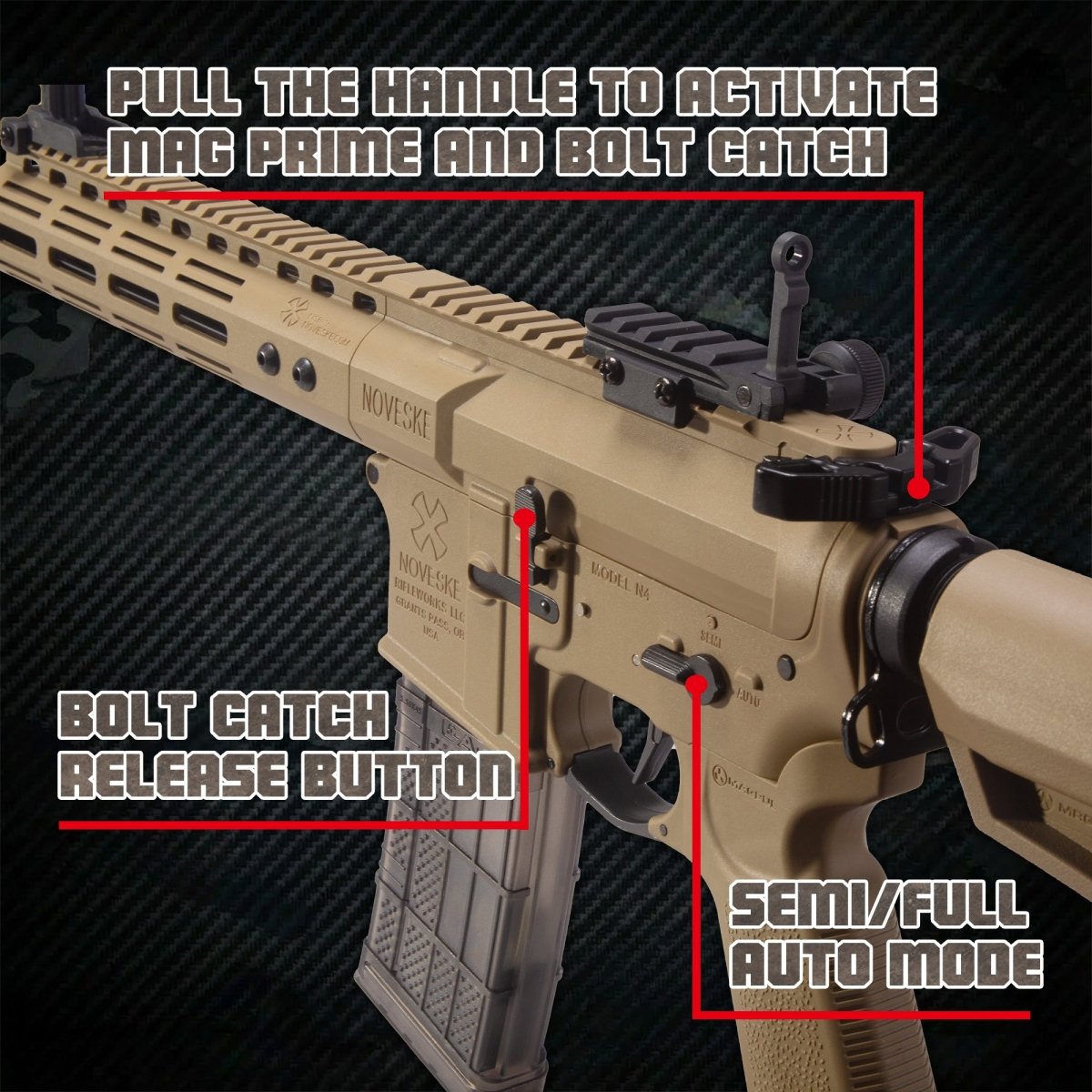 EMERBU Modified N4 Splatter Gel Ball Blaster Gun(Tan) - EMERBUtoysEMERBUtoys