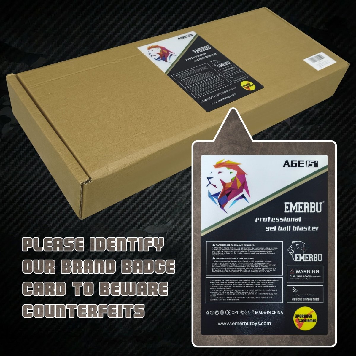 EMERBU Modified PDX Splatter Gel Ball Blaster Gun(Tan) - EMERBUtoysEMERBUtoys