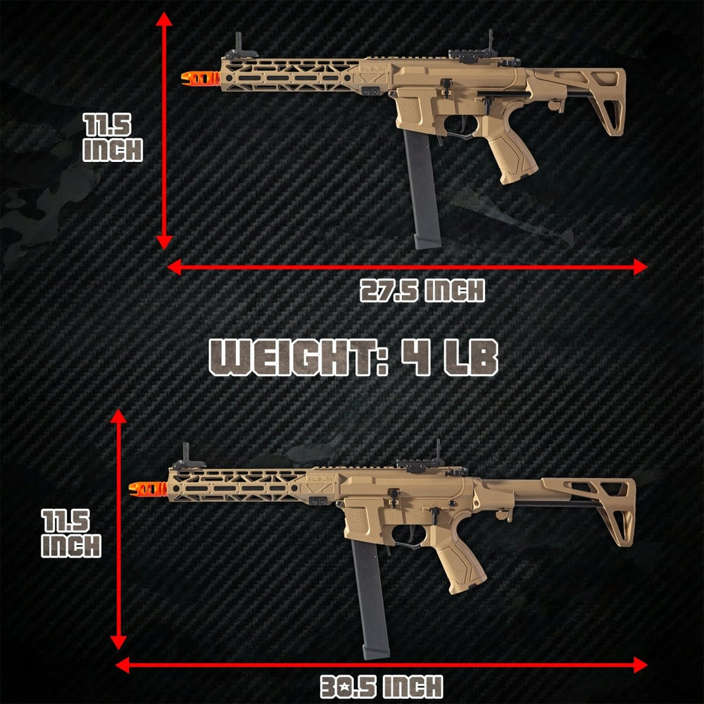 EMERBU Pro-Garde ARP9 Plus Splatter Gel Ball Blaster Gun(Tan)