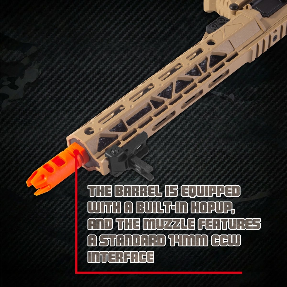 EMERBU Pro - Garde ARP9 Plus Splatter Gel Ball Blaster Gun(Tan) - EMERBUtoysEMERBUtoys