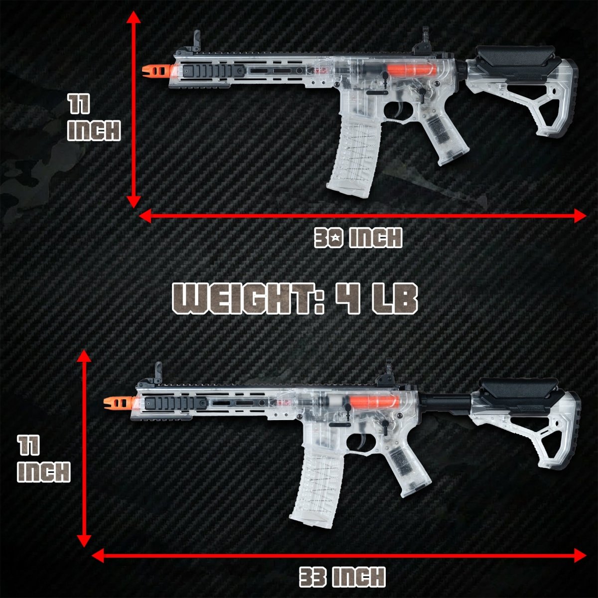 EMERBU Pro - Grade Gel Splat Blaster F4 - EMERBUtoysEMERBUtoys