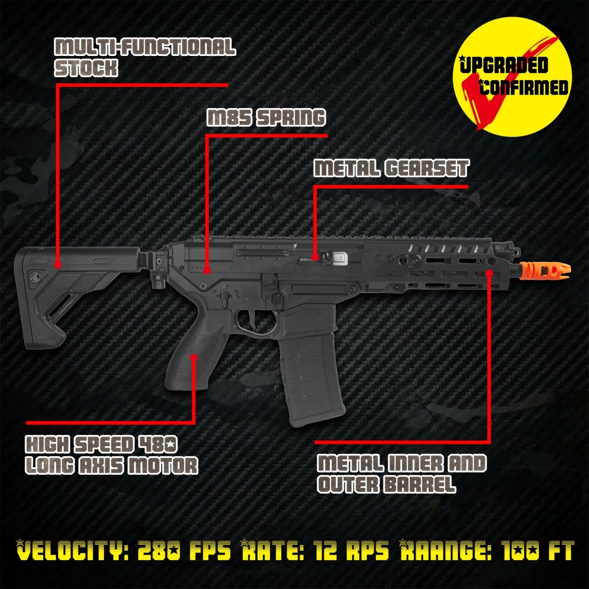 EMERBU Pro-Grade SIG563 Gel Blaster Gun(Black) - EMERBUtoysEMERBUtoys