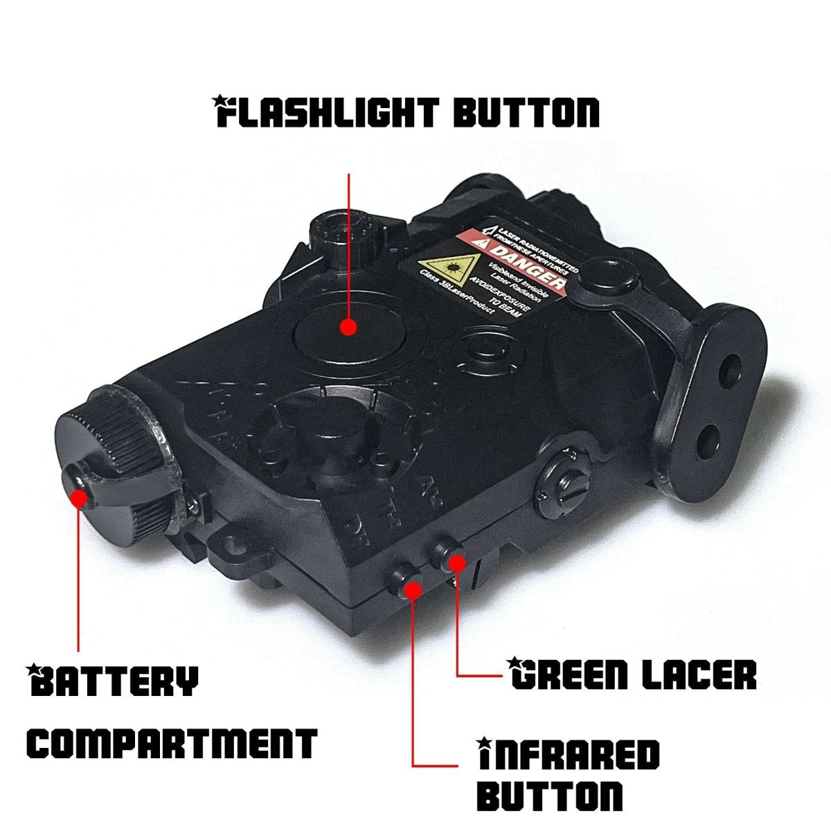 PEQ-15 PRO Battery Box(Black)
